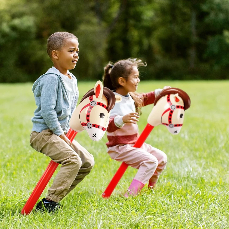 12件充气棒马可爱马头棒吹气球颜色... — 第 3/4 张图片