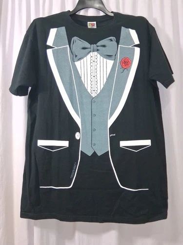 Vintage Fruit of The Loom Tuxedo T-shirt Heavy Cotton Neck Tag Size XL - product listing photo