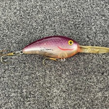 Bomber Bill Dance Fat Free Fingerling Select Series Vintage Crankbait - Purple