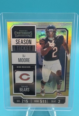 2023 Panini Contenders - D.J. Moore #18 Goal Line Ticket /5