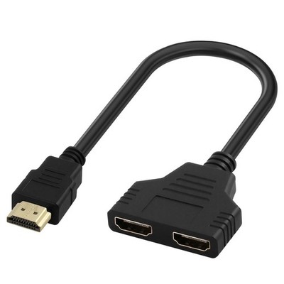 HDMI Splitter Adapter Monitore 1080P Dual Ausgang Anschluss Kabel für Projektor