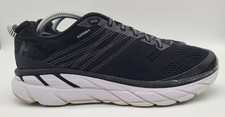 Hoka One One Clifton 6 Running 1102873 BWHT Shoes Cushion Black Women's Size 10