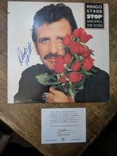Beatles Ringo Starr Signed Autograph Stop & Smell The Roses Album Mint Condt