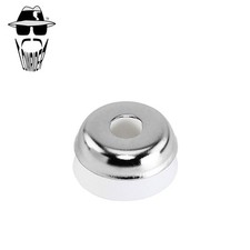 ORIGINAL LOWRIDER Chrome Springer Fork Head Ring & White Rubber 32mm Universal.
