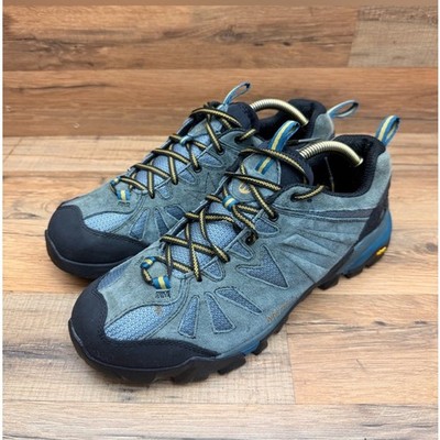 Merrell men  size 10 Capra Dragonfly Hiking Shoes Blue Trail Suede