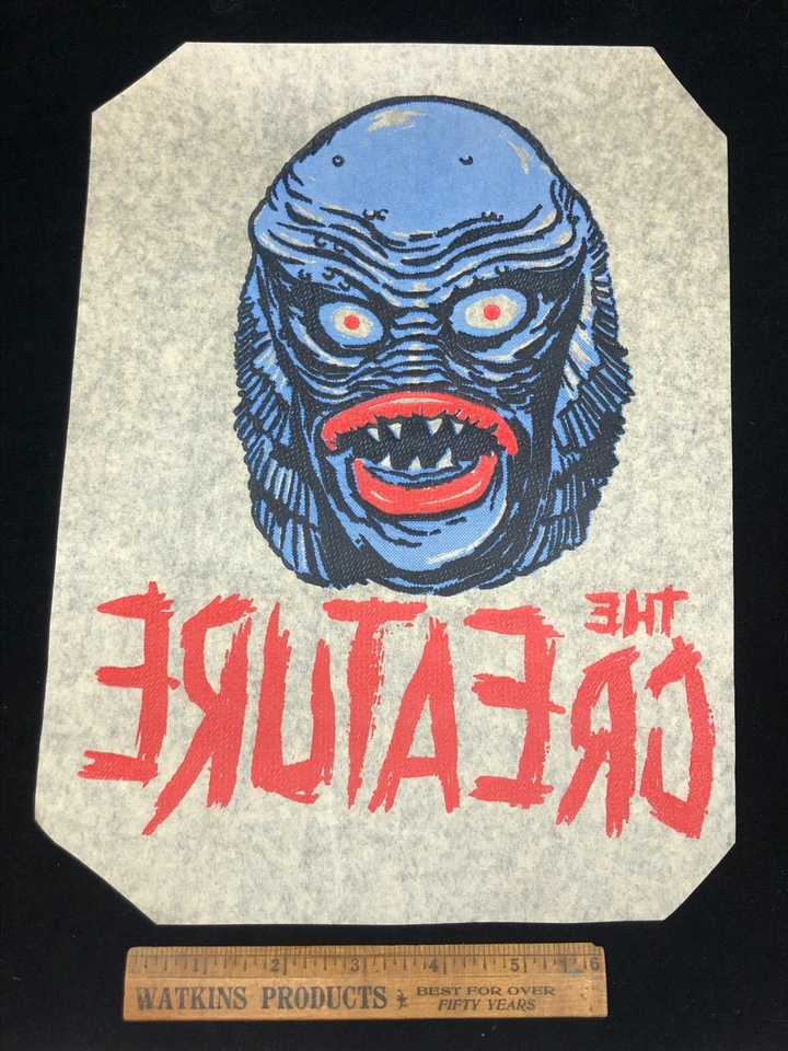 Vintage 1960s Mani-Yack The Creature Iron-on Transfer Decal Universal Monsters - Image 3 of 3