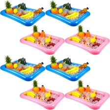 8 Pieces Inflatable Cooler Buffet Ice Serving Bar  Drink Buffet Cooler Salad Flo