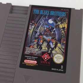 Gioco Nintendo NES: The Blues Brothers - modulo e custodia protettiva TITUS (PAL-B FRG)