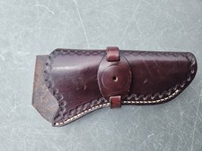 Vintage Western Tooled Leather Holster Long Barrel Revolver Cowboy