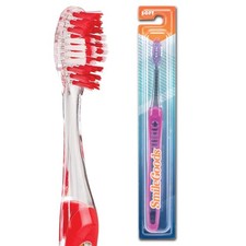 SmileGoods A385 Toothbrush, 38 Tuft, Soft Bristle, 72 Individually Packaged P...