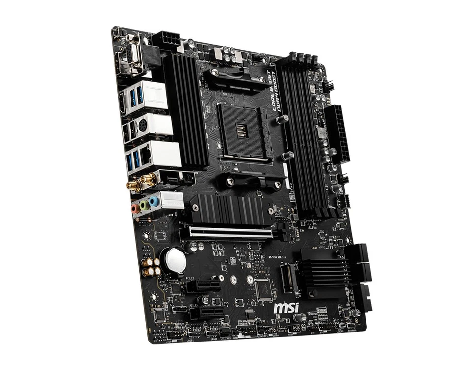 MSI B550M PRO-VDH WIFI Motherboard AMD B550 Socket AM4 micro ATX - Imagen 3 de 4