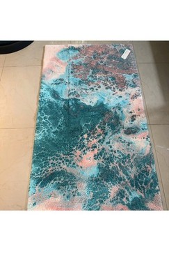 Abyss & Habidecor Collector Series Corse Bath Rug 27'' x 47'' Turquoise Multi