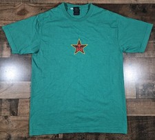 Obey Andre The Giant Star Logo T-Shirt Men's Medium Green Y2K 2000s USA Made