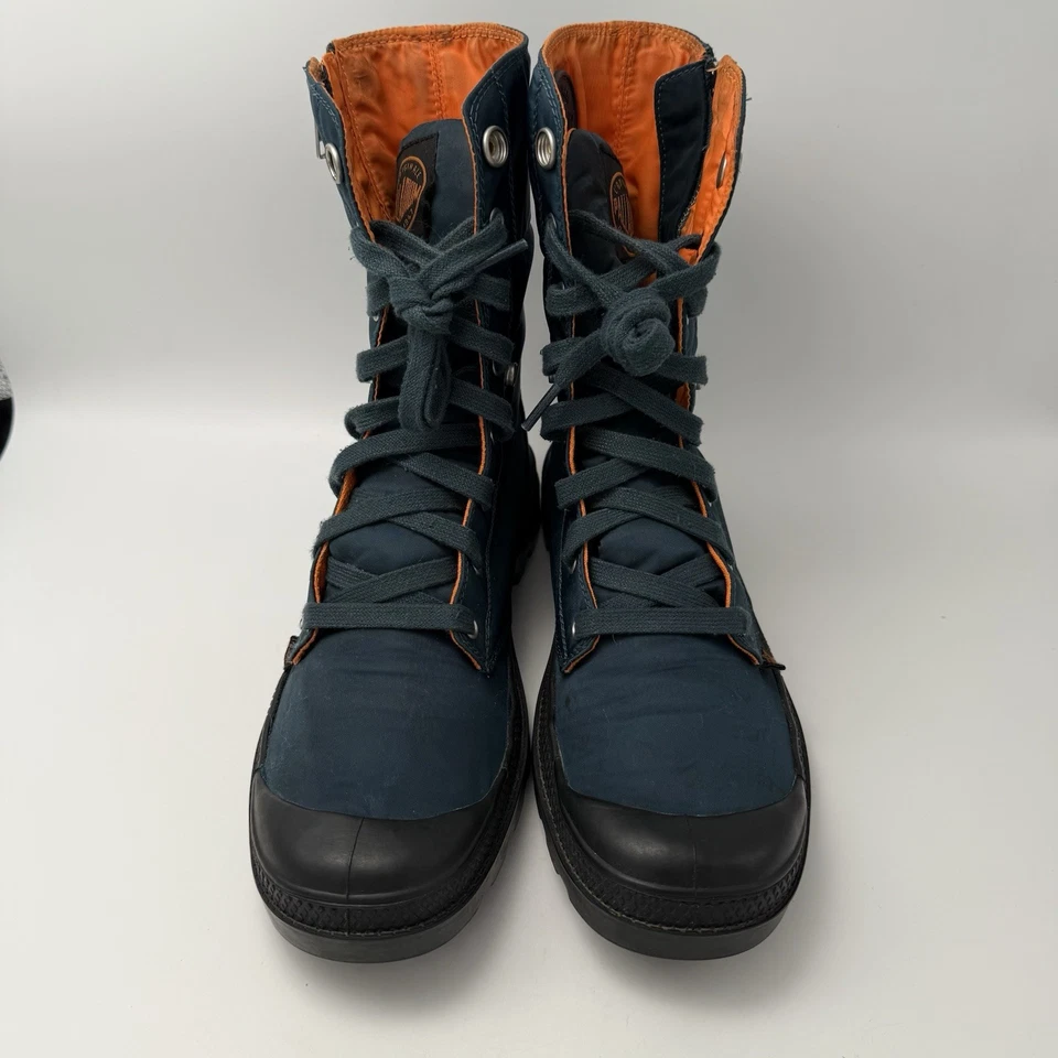 Botas Palladium X Alpha Industries holgadas con cremallera Ma-1 para hombre 9,5 EE. UU. azul verde naranja Foto 4 de 4