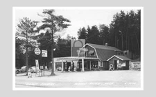 Camp Thomas Gas Station Indian River Michigan MI - Reprint