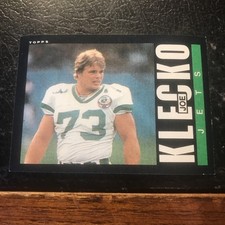 1985 Topps - Joe Klecko #341 & New York Jets Team Leaders/results Card.