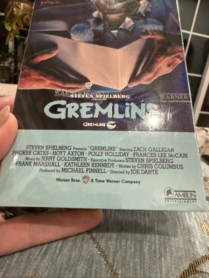 Gremlins VHS 1990 Steven Spielberg 80s Horror Comedy Film Rare NEW IN PLASTIC - Image 4 of 4
