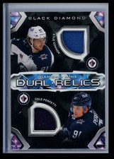 2023-24 Upper Deck Black Diamond Mine Dual Relics Kyle Connor / Cole Perfetti