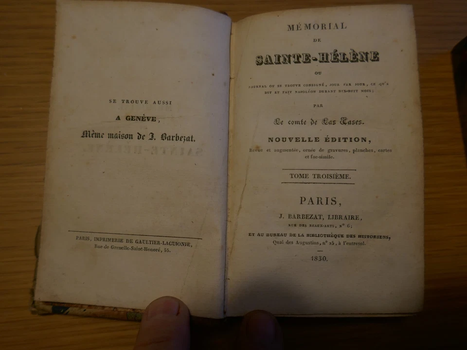 Le Mémorial de Sainte Hélène de Las Cases - Photo 3/4