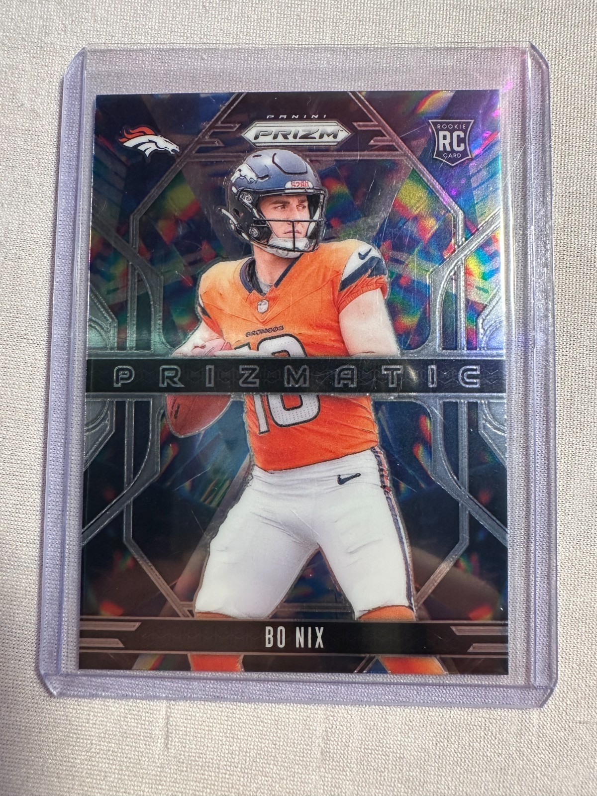 2024 Panini Prizm - Prizmatic Bo Nix #11 Prizmatic Prizm (RC)