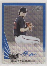 2019 Leaf Metal Draft 1990 Throwback Blue Wave 12/20 Blake Walston Auto 0a3