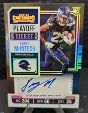 2023 Panini Contenders Kenny McIntosh Rookie Auto Playoff Ticket /149 RC #150