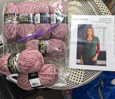 Mary Maxim Top Down Vest Kit  7 Skeins Aspen ...