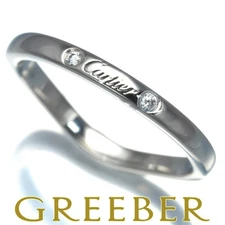 Cartier Ring Diamond Diamond Ballerina 3P No. 49 Pt950 Ring BLJ