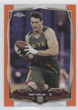 2014 Topps Chrome Retail Orange Refractor Troy Niklas #182 1k3