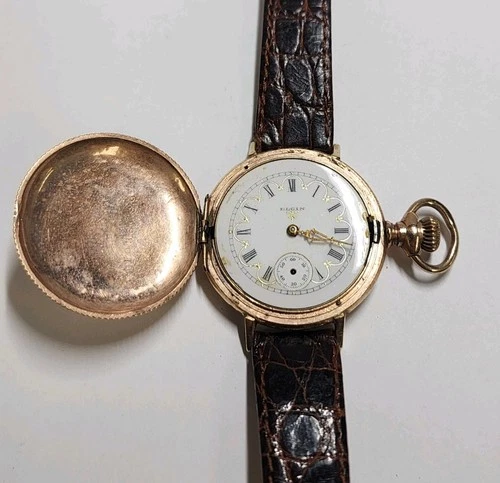 Antique 1899 Elgin Gold Filled Pocket Watch Grade 129 Model 1 0s 15J RUNNING