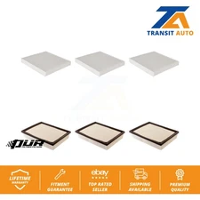 Air Cabin Filters (6 Total) Kit For GMC Chevrolet Sierra 1500 Silverado 2500 HD