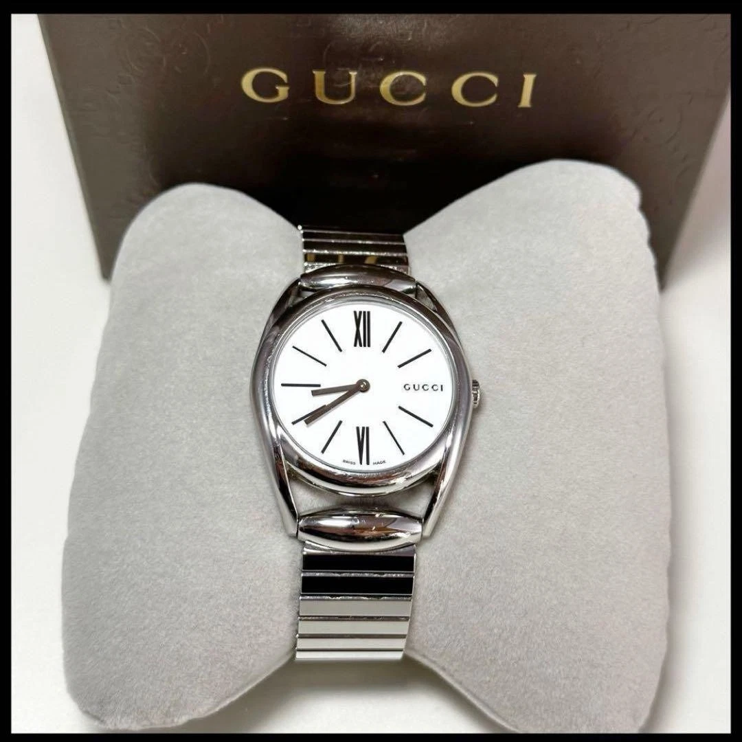 Orologio donna GUCCI YA140405 quadrante bianco romano acciaio inox con scatola