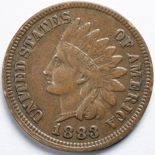 1883 Indian Head Penny Cent VF/XF
