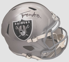 Fernando Mendoza Signed Raiders Riddell Full Size REPLICA Helmet Beckett Witness