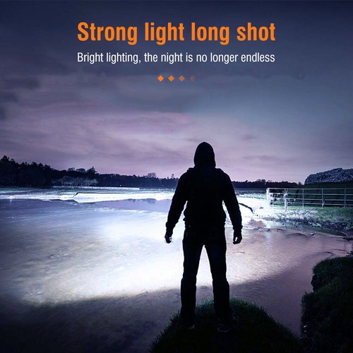 10000LM Hunting Torch Light Kits Rechargeable LED Hunting Flashlight Long Range - Picture 7 of 12