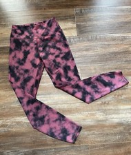Women  s Medium Leggings Pink Black