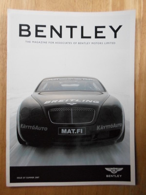 Bentley Large Size Internal Associates Magazine Newsletter - Ausgabe 7 2007