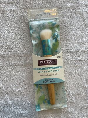 ECOTOOLS Skin Perfecting Makeup Brush Use With BB/CC Creams W/ Reusable Ecopouch