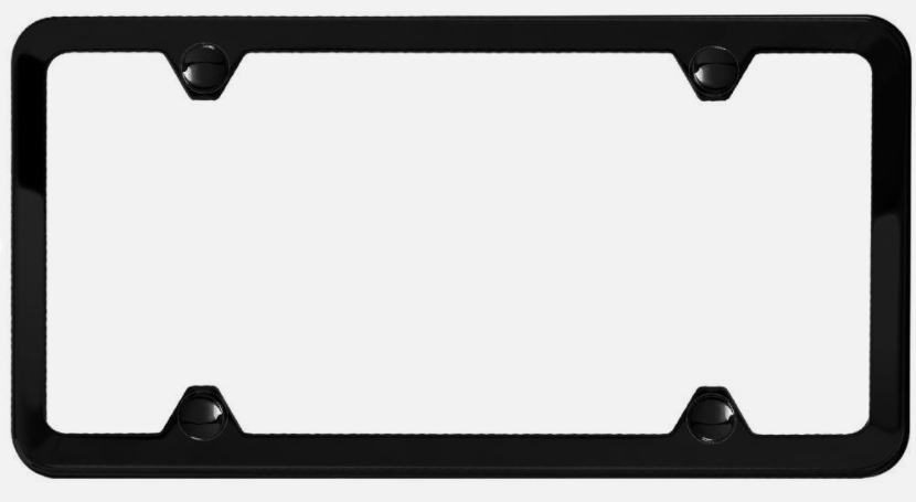 BMW OEM SLIMLINE LICENSE PLATE FRAME-BLACK (NEW WITH WARRANTY) for 