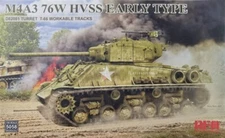 Rye Field 1/35 M4A3 76W Sherman HVSS Early D82081 Turret T-66 Wkb. Tracks #5058