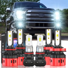 For Ford F 150 2015-2020 6000k Front Led Headlight Hilo Beamfog Light Bulbs For Ford F 150 2015-2020 6000k Front Led Headlight Hilo Beamfog Light Bulbs