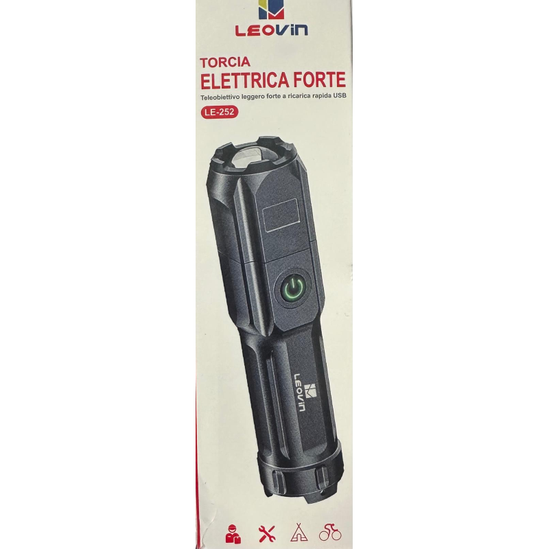 Torcia ricaricabile USB, mini torcia da 2000 lm Bellissimo aspetto per esterni per il campeggio