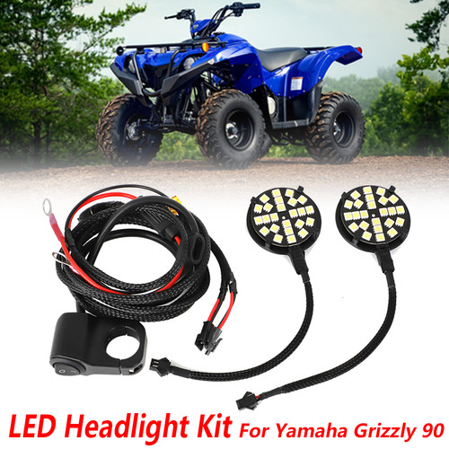 Headlight Kit For Yamaha Grizzly 90 2019-2024 23 LED Light Fits In OEM Location - Foto 3