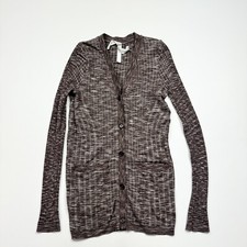 Women s Athleta Long Sleeve Ribbed Seamless Cardigan Sweater Size Small