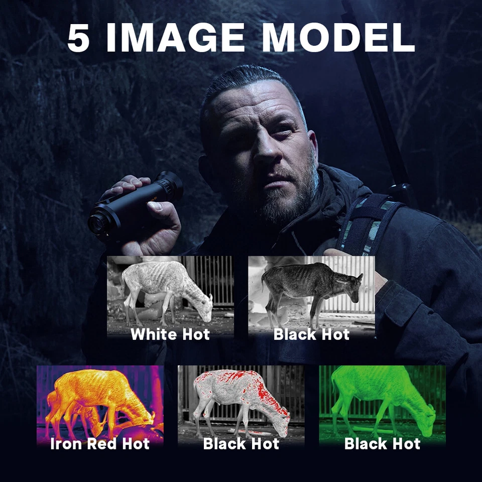 Thermal Imager Hunting Imaging Monocular AI384*288 Night Vision Camera Telescope - image 4 of 4