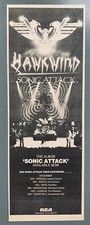 HAWKWIND 1981 original UK ADVERT SONIC ATTACK