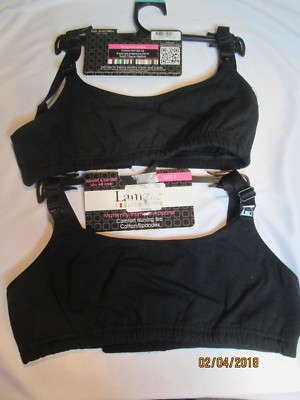 Lamaze 2 Comfort Nursing Bra Cotton/Spandex Size Small New