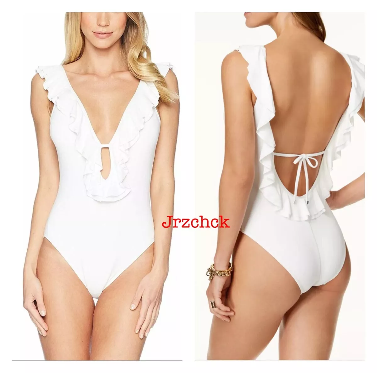 Michael kors white one piece bathing suit cheap