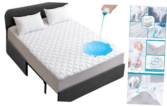 Waterproof Breathable Full Mattress Protector for Sofa Beds-image
