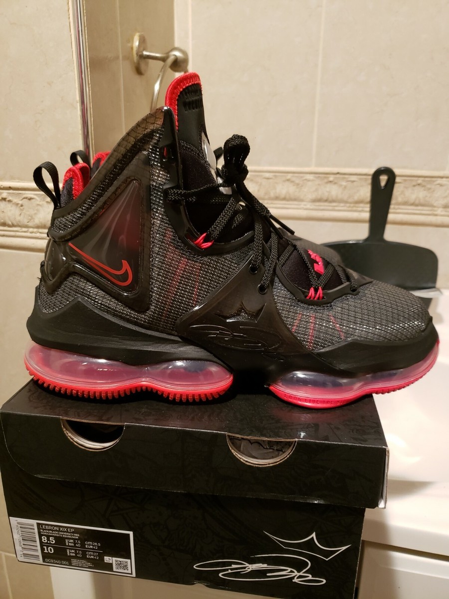 nike lebron 19 Bred black and red men\'s size 8.5 Nike LeBron 19 XIX Black Red Bred LeBron James 2022  main image 2